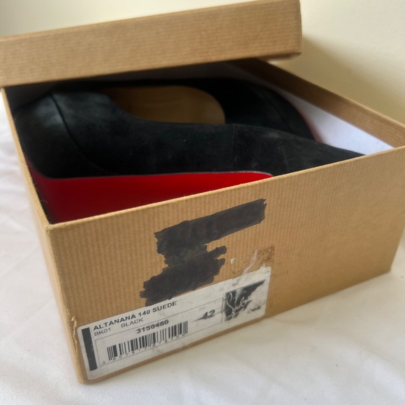 Christian Louboutin Black Peep Toe Heels - Picture 10 of 11